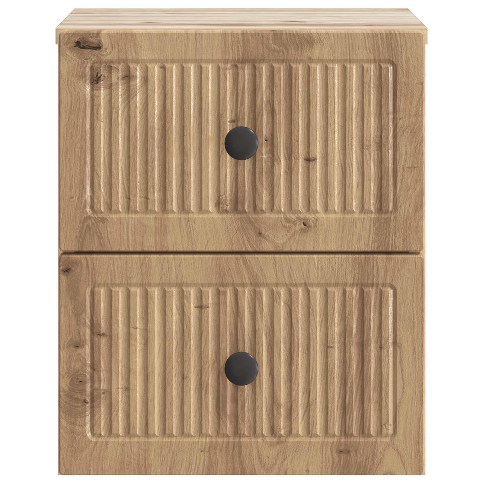 Wandmontierter Nachttisch 2 pcs Artisan-Eiche 33 x 34,5 x 40 cm
