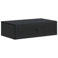 Wandmontierter Beistelltisch Schwarz 59 x 34,5 x 17 cm