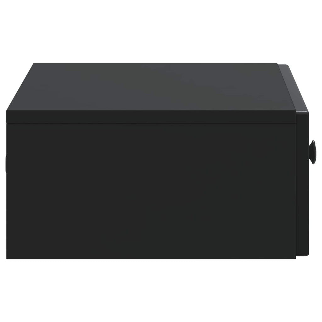 Wandmontierter Beistelltisch Schwarz 59 x 34,5 x 17 cm
