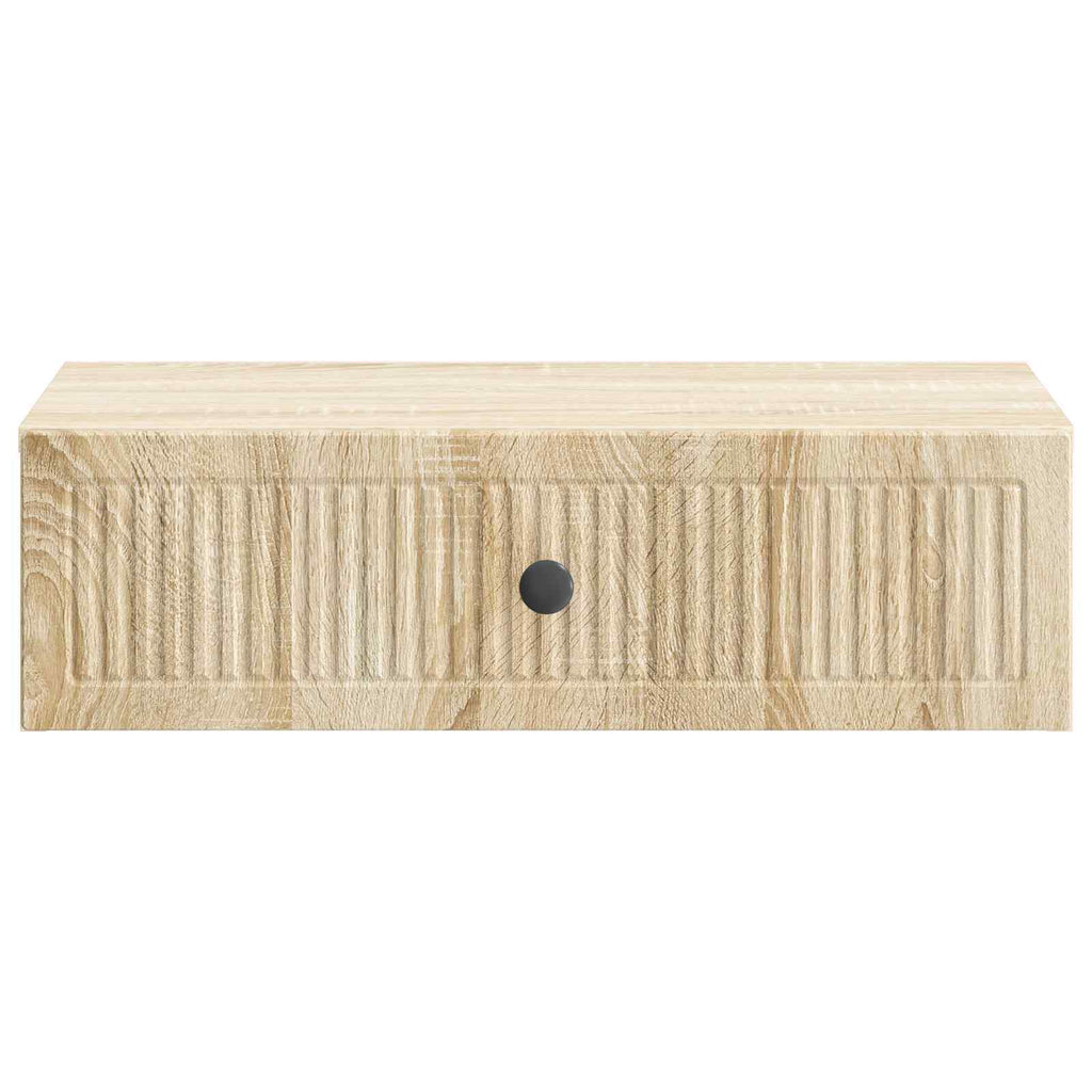 Wandmontierter Beistelltisch Sonoma-Eiche 59 x 34,5 x 17 cm