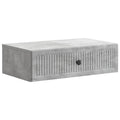 Wandmontierter Beistelltisch Betongrau 59 x 34,5 x 17 cm