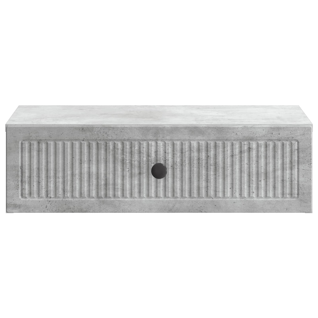 Wandmontierter Beistelltisch Betongrau 59 x 34,5 x 17 cm