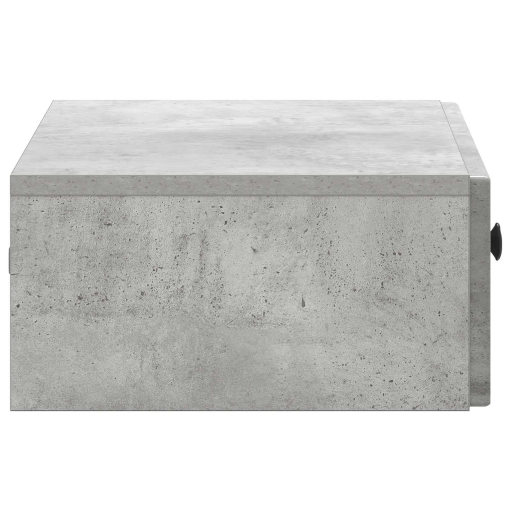 Wandmontierter Beistelltisch Betongrau 59 x 34,5 x 17 cm