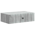 Wandmontierter Beistelltisch Graues Sonoma 59 x 34,5 x 17 cm