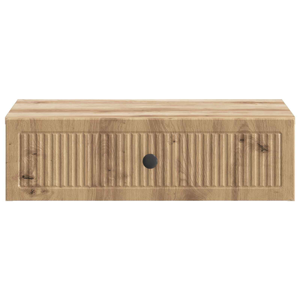 Wandmontierter Beistelltisch Artisan-Eiche 59 x 34,5 x 17 cm