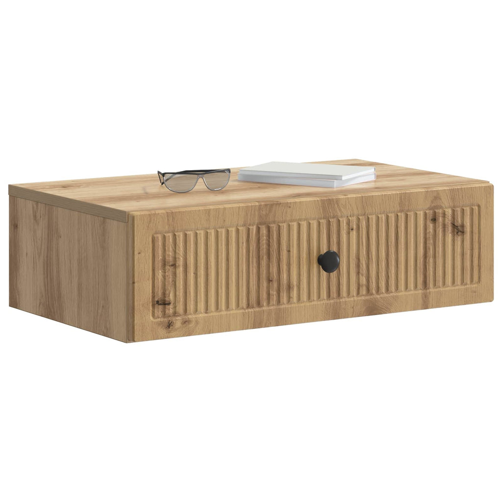 Wandmontierter Beistelltisch Artisan-Eiche 59 x 34,5 x 17 cm