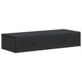 Wandmontierter Beistelltisch Schwarz 87,5 x 34,5 x 17 cm