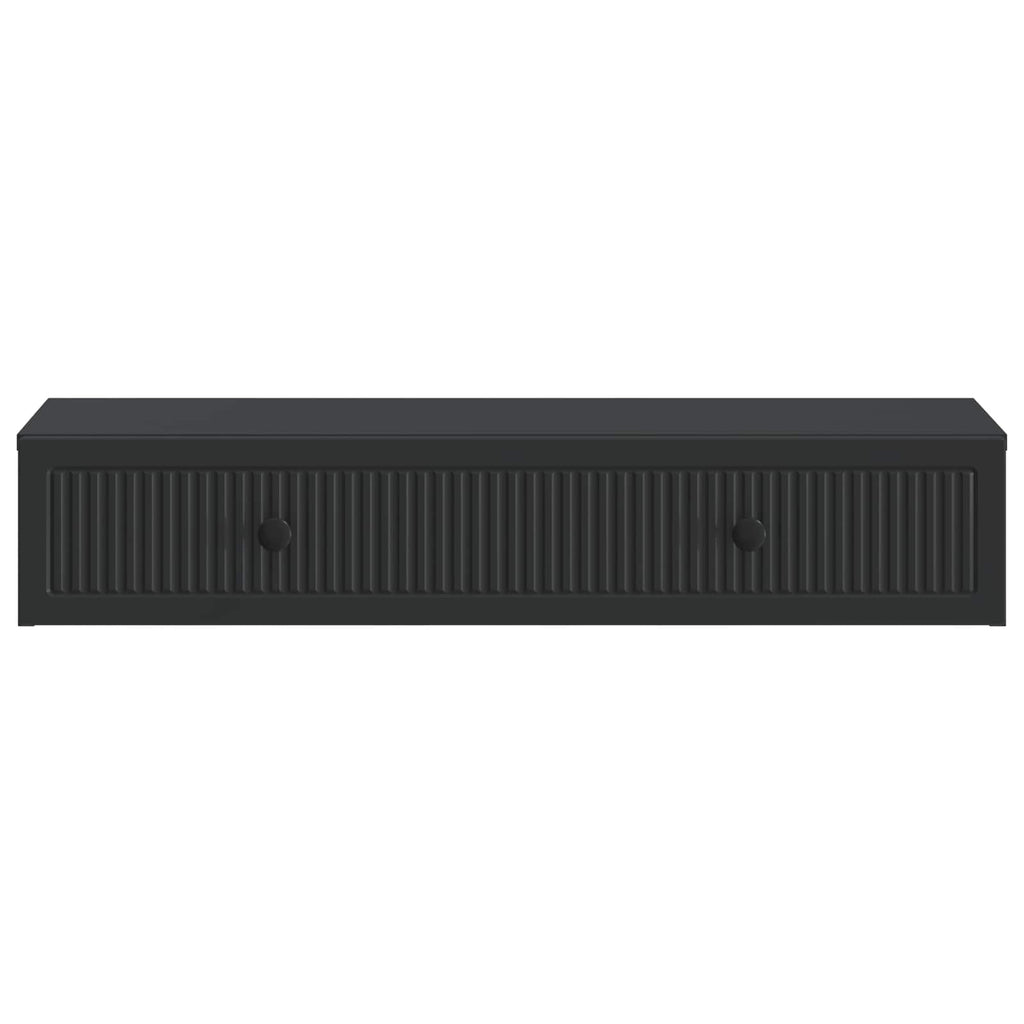 Wandmontierter Beistelltisch Schwarz 87,5 x 34,5 x 17 cm
