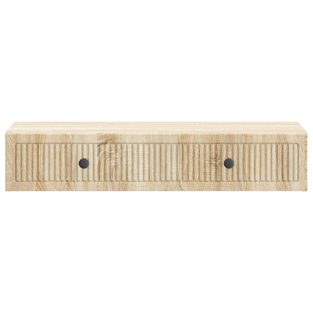 Wandmontierter Beistelltisch Sonoma-Eiche 87,5 x 34,5 x 17 cm