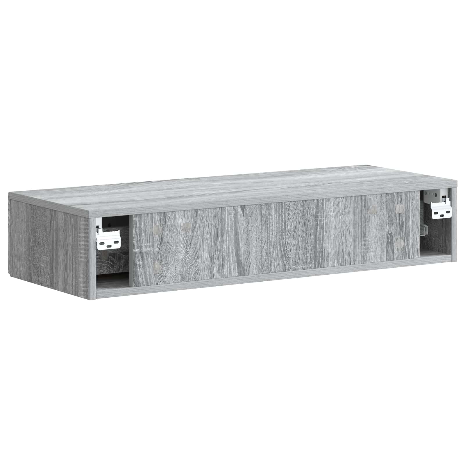 Wandmontierter Beistelltisch Graues Sonoma 87,5 x 34,5 x 17 cm