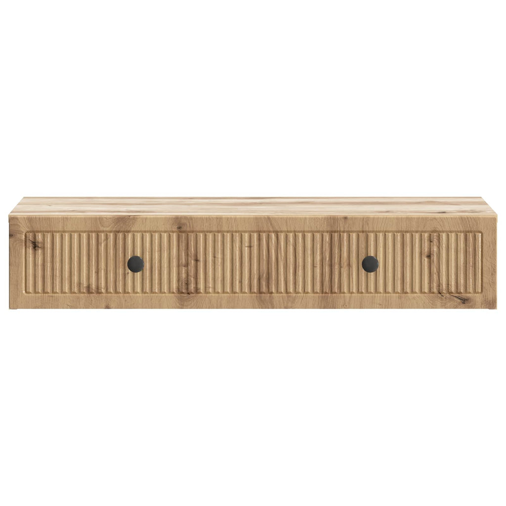 Wandmontierter Beistelltisch Artisan-Eiche 87,5 x 34,5 x 17 cm