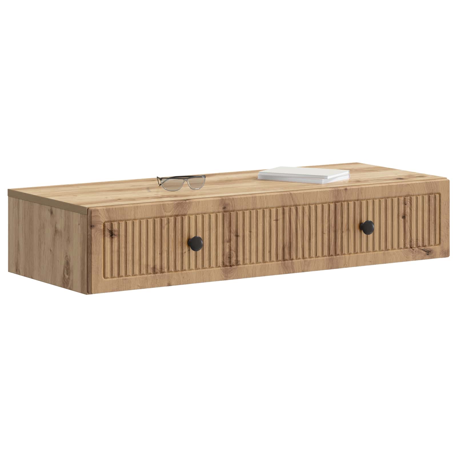 Wandmontierter Beistelltisch Artisan-Eiche 87,5 x 34,5 x 17 cm