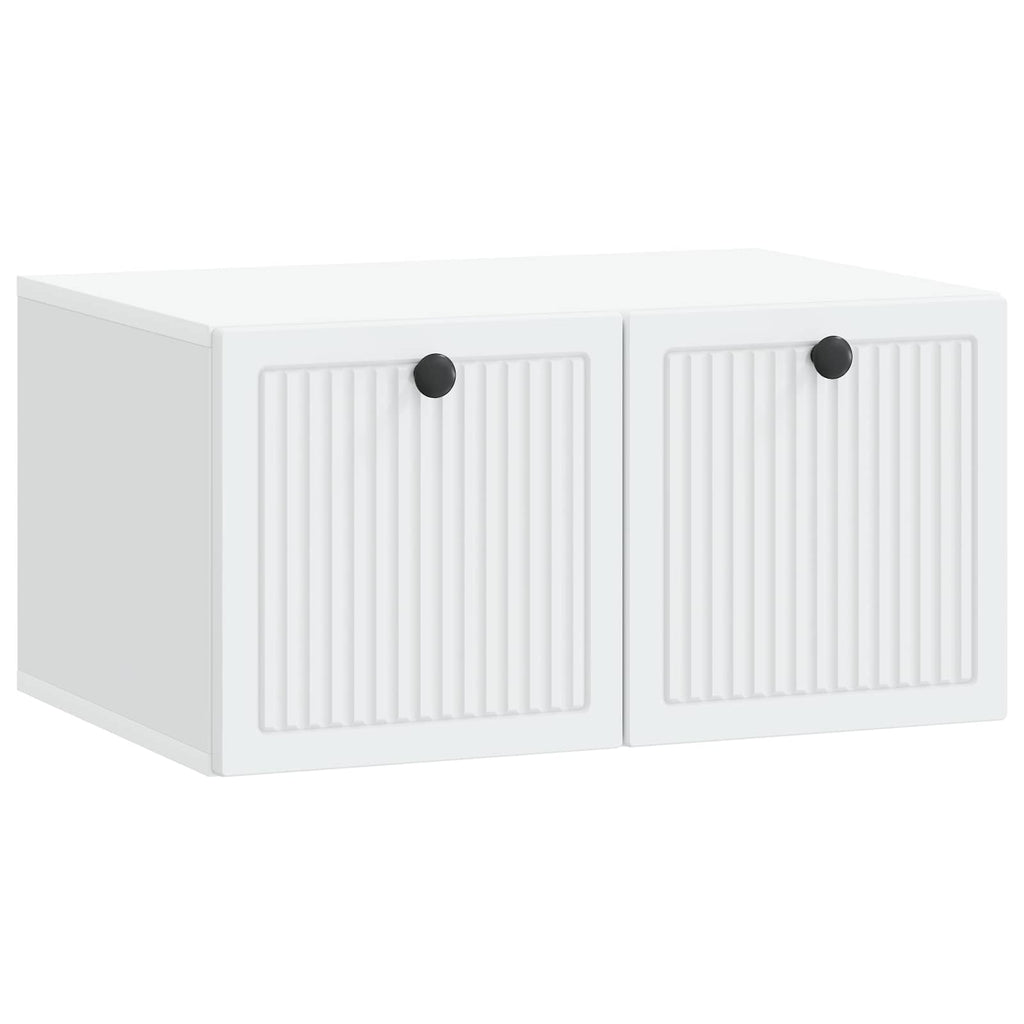 Wandmontierter TV-Schrank Weiß 59,5 x 41 x 30 cm Holzwerkstoff