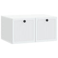 Wandmontierter TV-Schrank Weiß 59,5 x 41 x 30 cm Holzwerkstoff