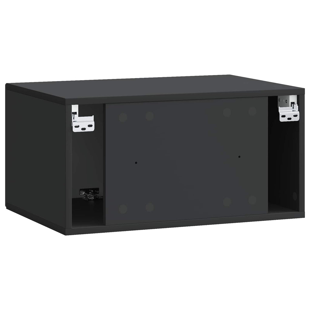 Wandmontierter TV-Schrank Schwarz 59,5 x 41 x 30 cm