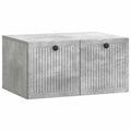 Wandmontierter TV-Schrank Betongrau 59,5 x 41 x 30 cm