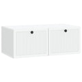 Wandmontierter TV-Schrank Weiß 78,5 x 41 x 30 cm Holzwerkstoff
