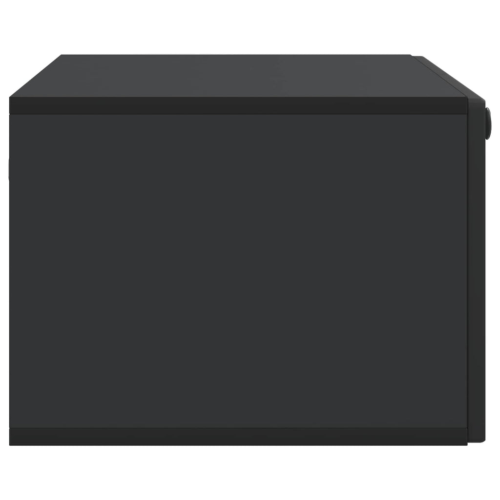 Wandmontierter TV-Schrank Schwarz 78,5 x 41 x 30 cm