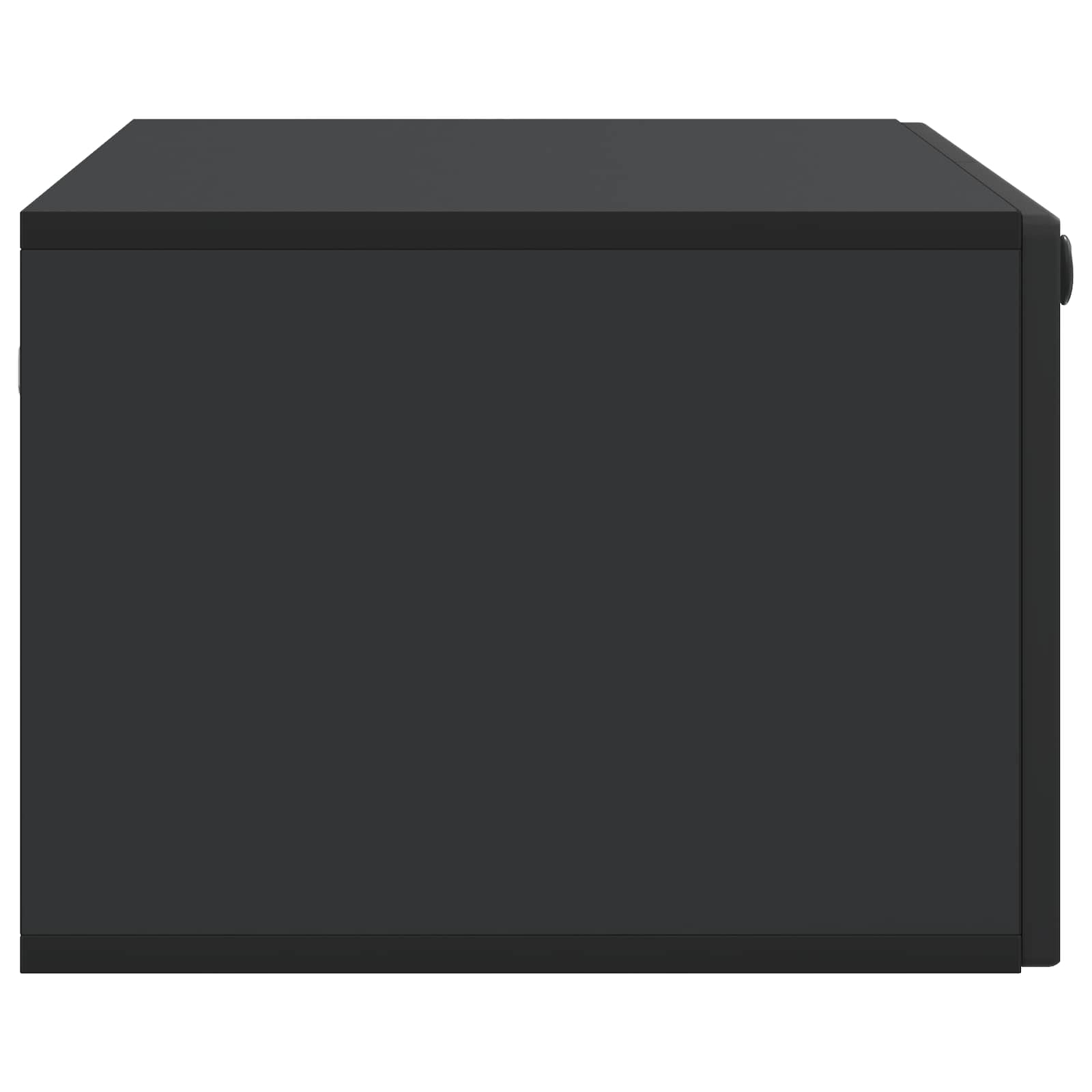 Wandmontierter TV-Schrank Schwarz 78,5 x 41 x 30 cm