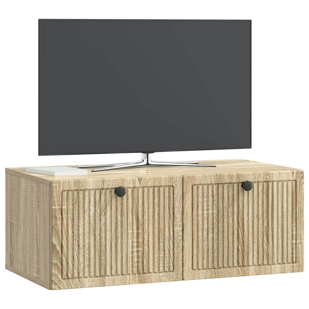 Wandmontierter TV-Schrank Sonoma-Eiche 78,5 x 41 x 30 cm