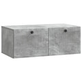 Wandmontierter TV-Schrank Betongrau 78,5 x 41 x 30 cm