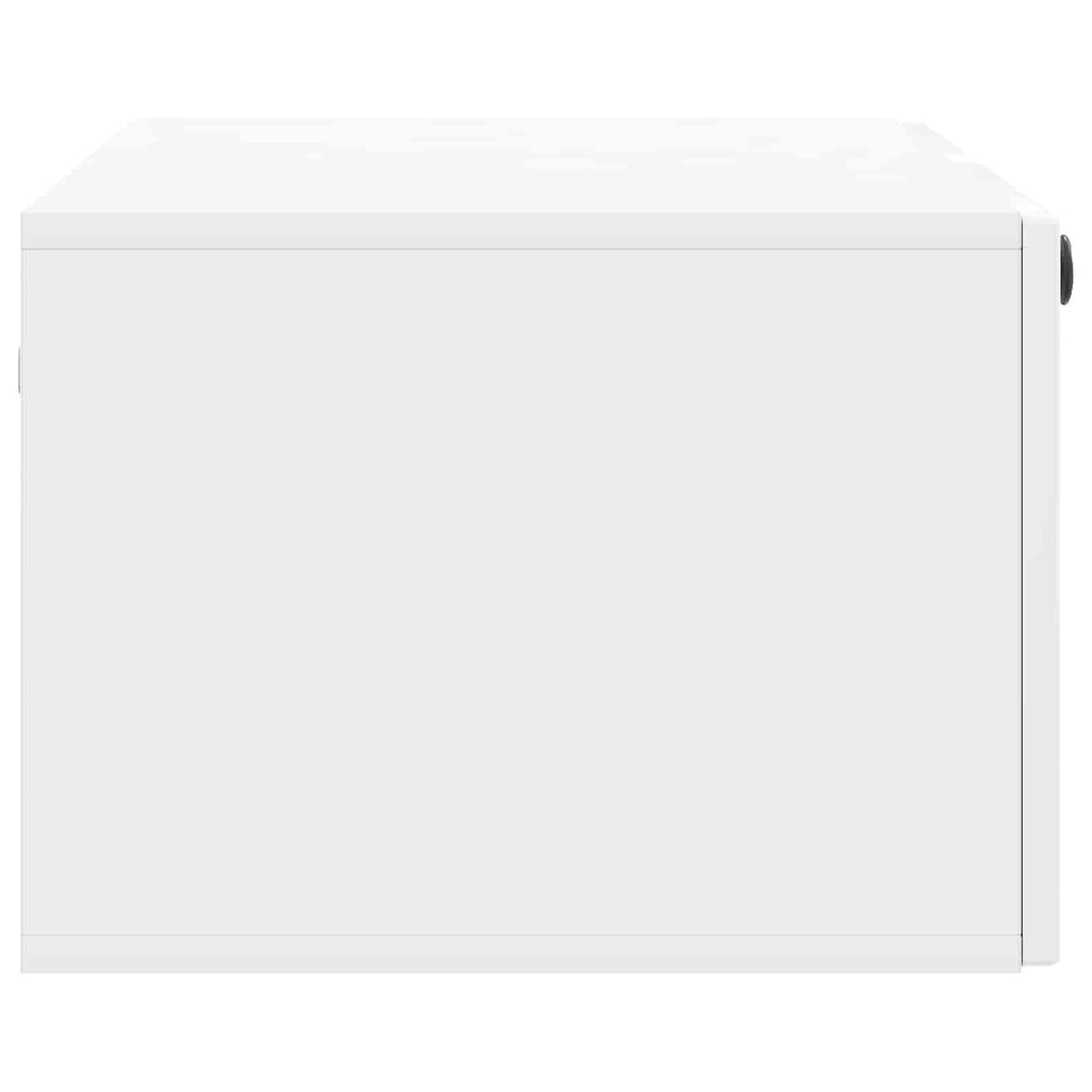 Wandmontierter TV-Schrank Hochglanz Weiß 78,5 x 41 x 30 cm