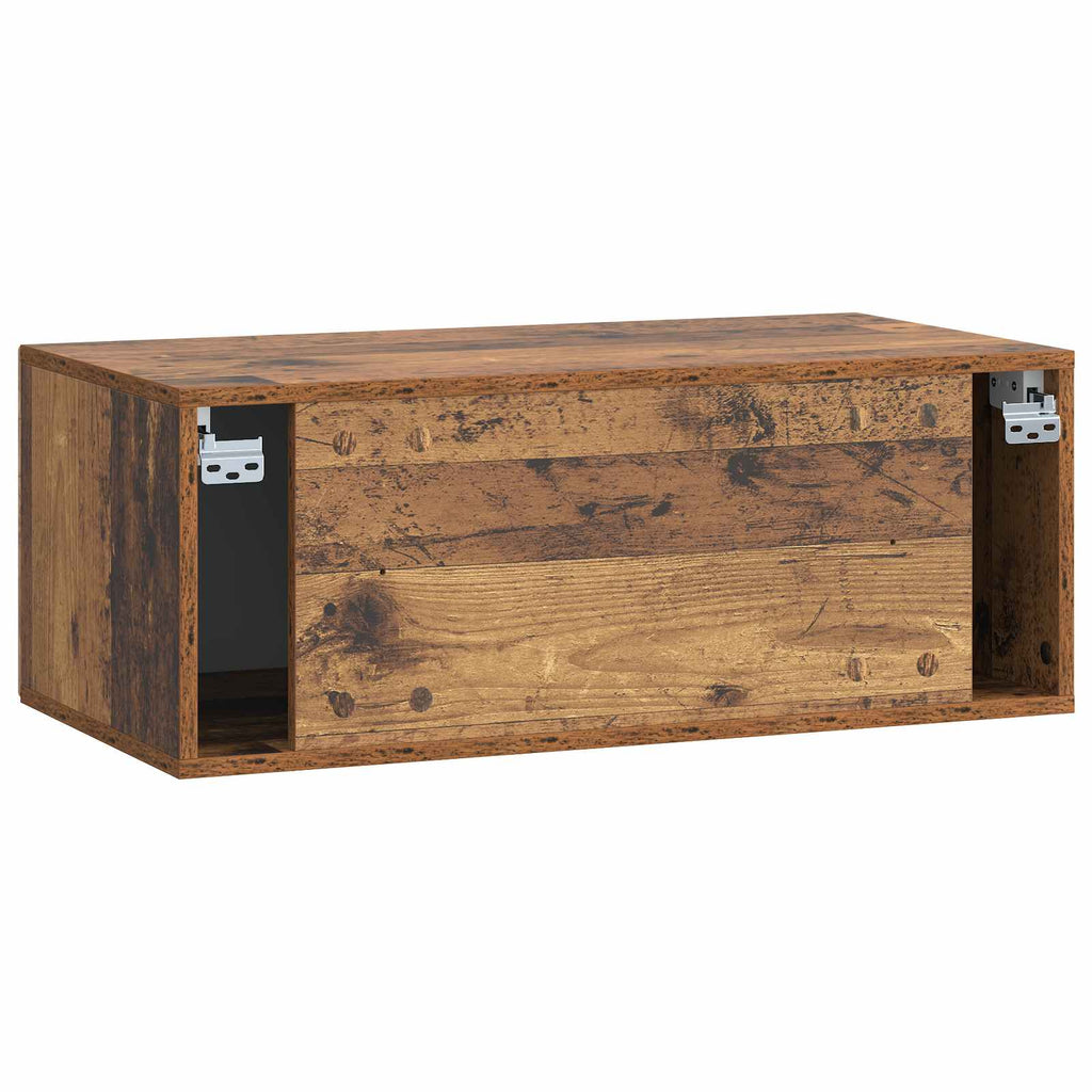 Wandmontierter TV-Schrank Altholz 78,5 x 41 x 30 cm