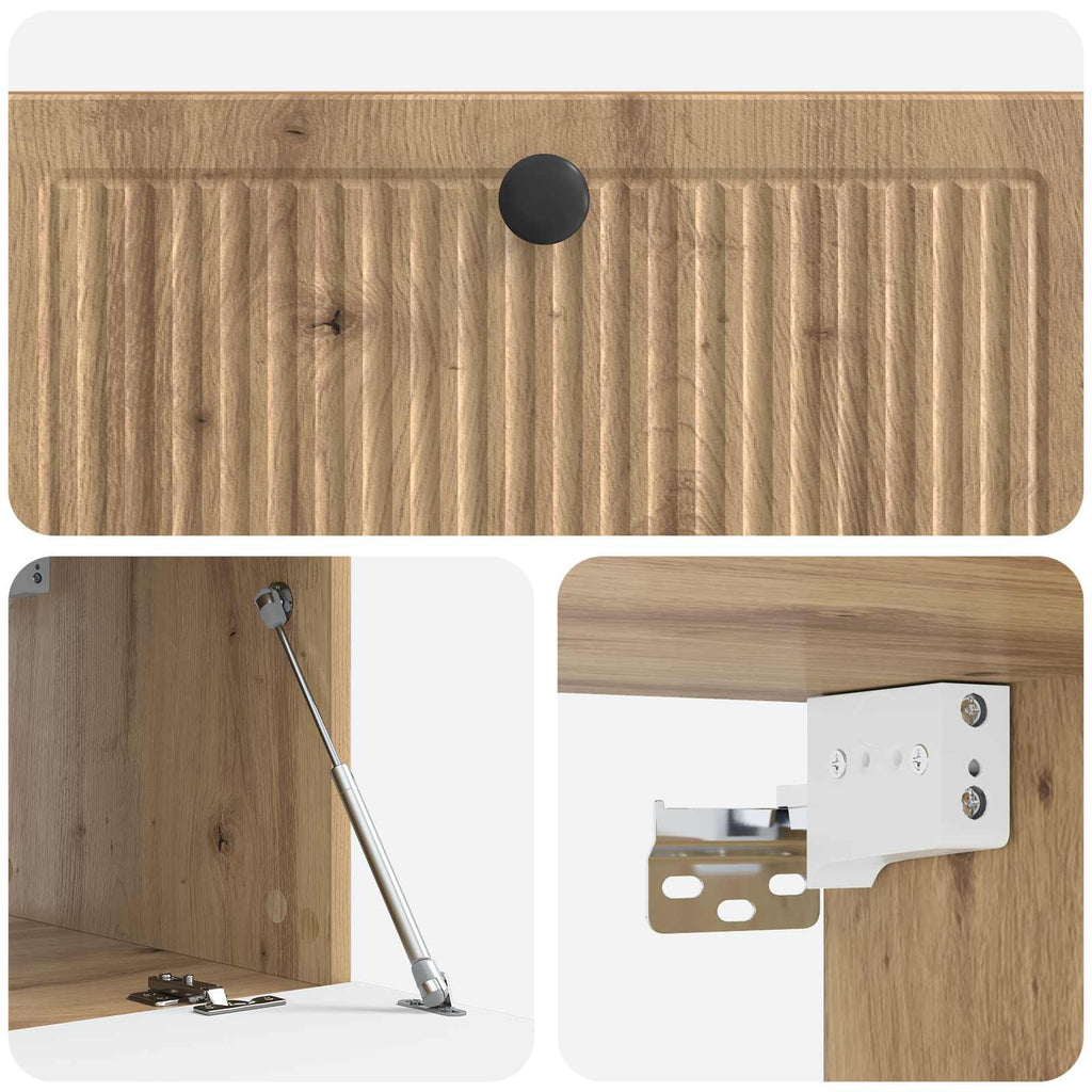Wandmontierter TV-Schrank Artisan-Eiche 78,5 x 41 x 30 cm