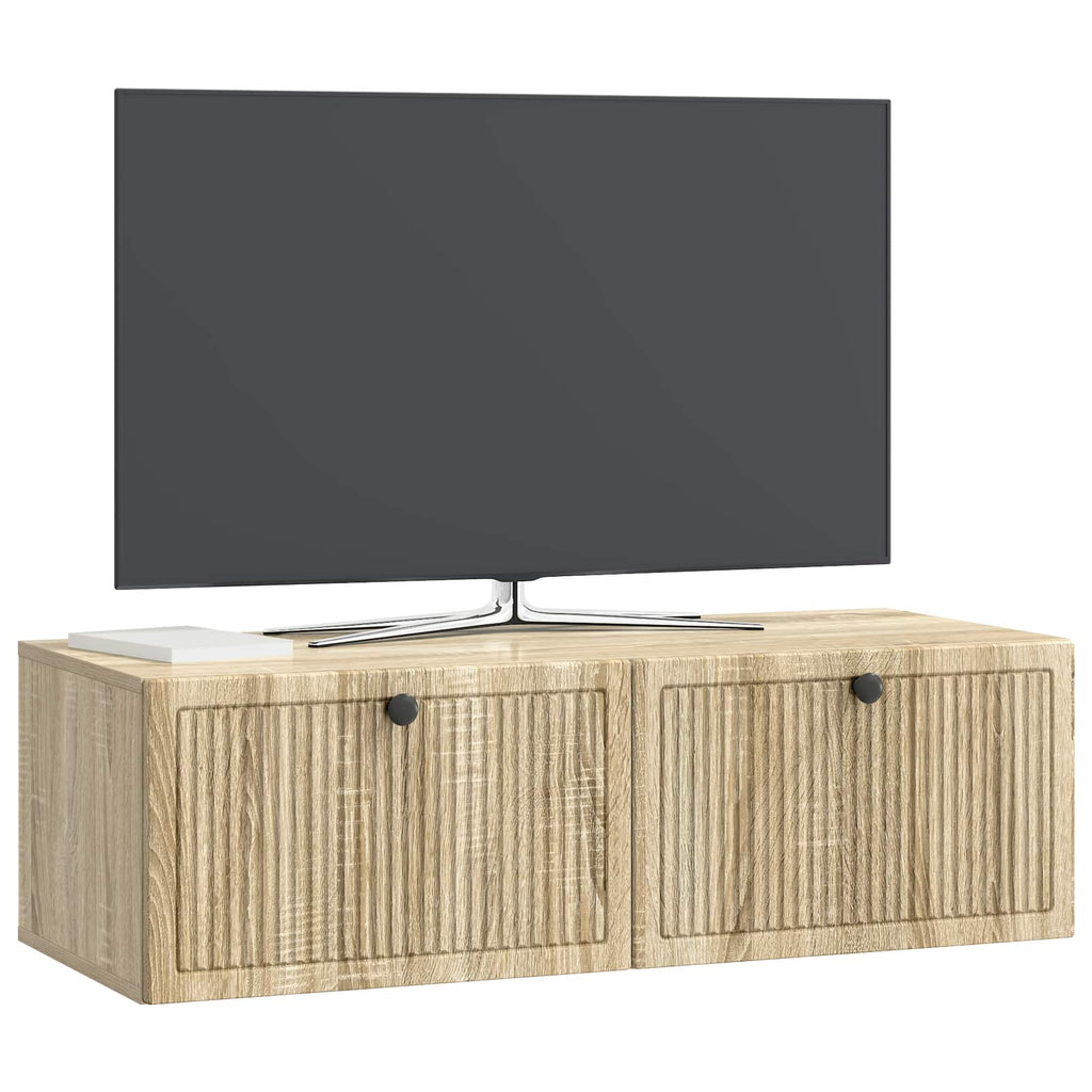 Wandmontierter TV-Schrank Sonoma-Eiche 98 x 41 x 30 cm