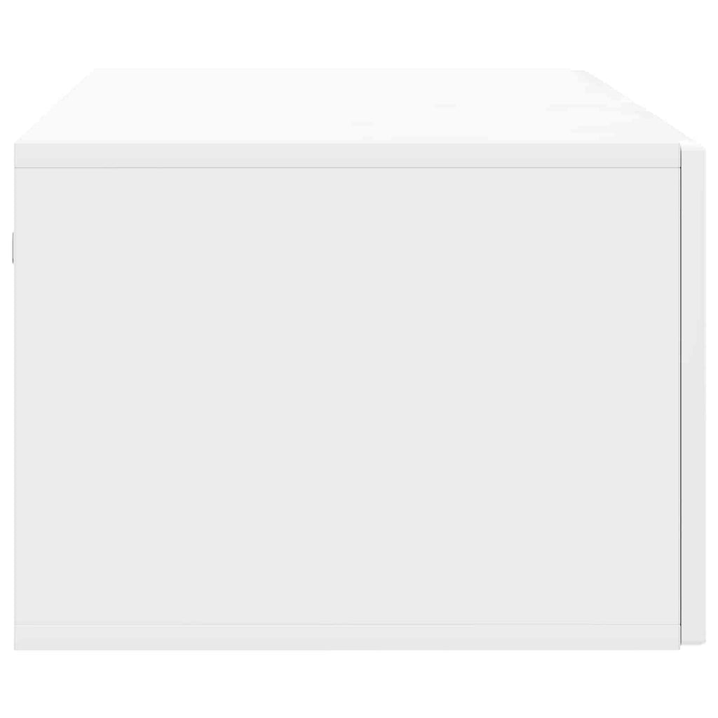 Wandmontierter TV-Schrank Hochglanz Weiß 98 x 41 x 30 cm