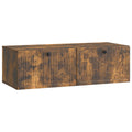 Wandmontierter TV-Schrank Geräucherte Eiche 98 x 41 x 30 cm