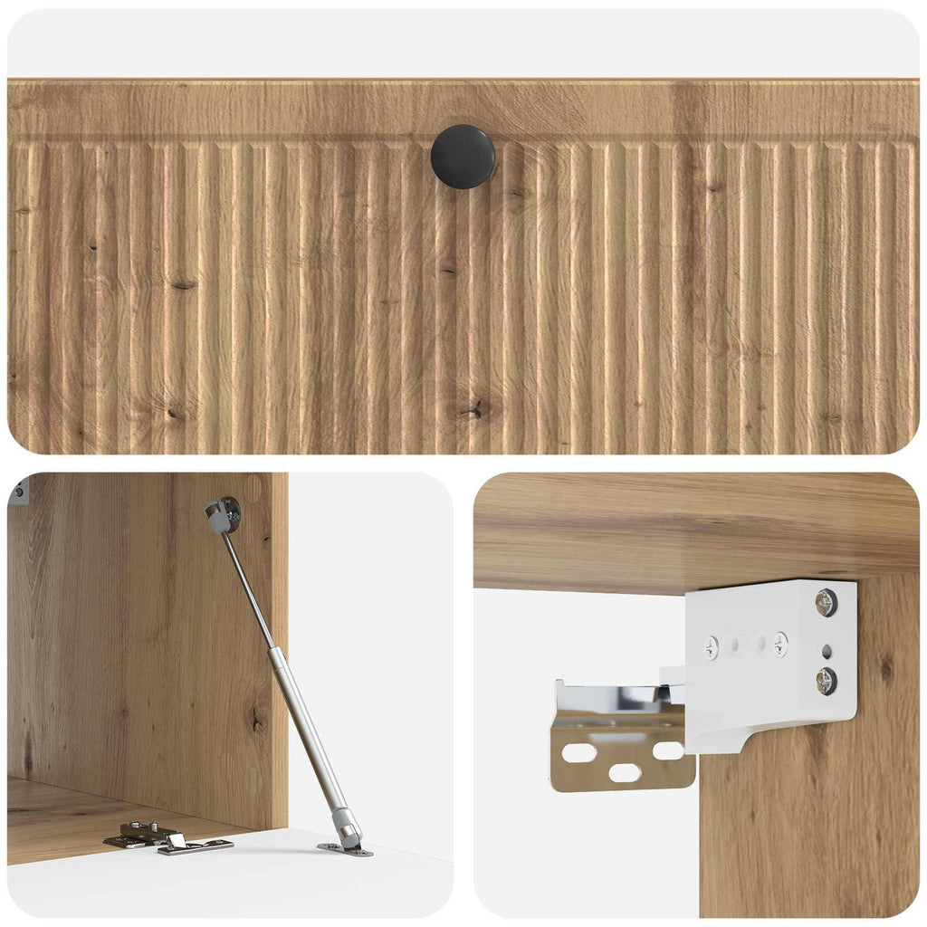 Wandmontierter TV-Schrank Artisan-Eiche 98 x 41 x 30 cm