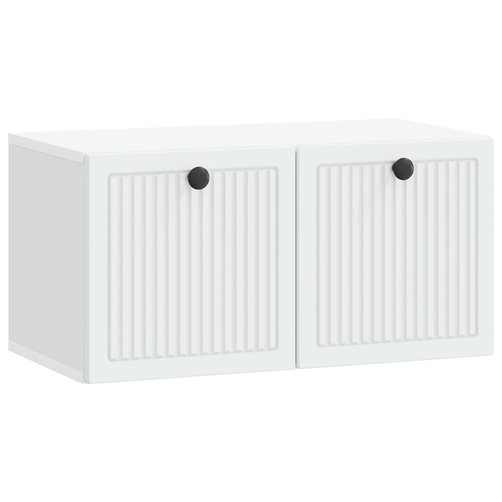 Wandmontierter TV-Schrank Weiß 59,5 x 31 x 30 cm Holzwerkstoff