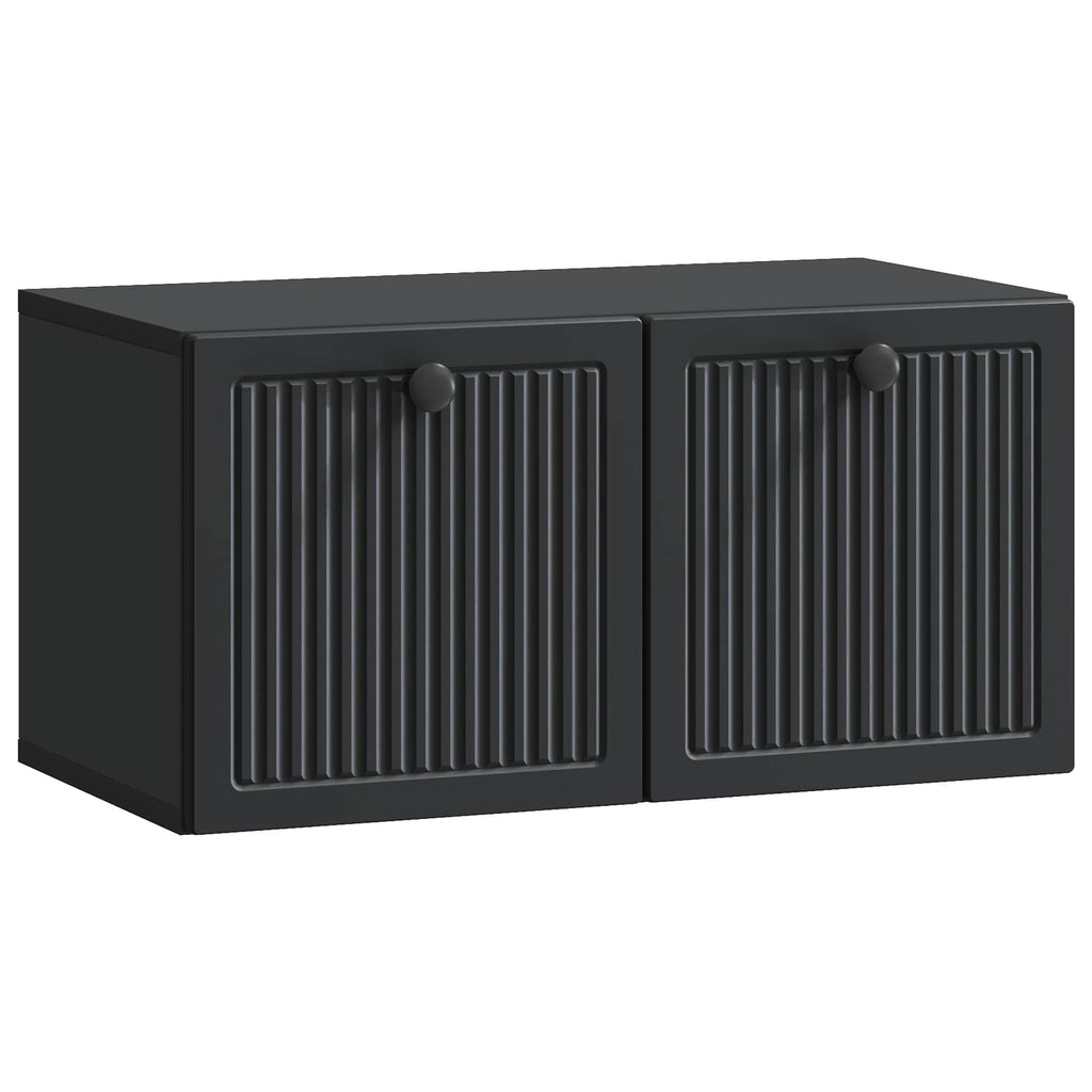Wandmontierter TV-Schrank Schwarz 59,5 x 31 x 30 cm