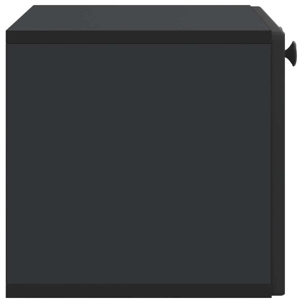 Wandmontierter TV-Schrank Schwarz 59,5 x 31 x 30 cm
