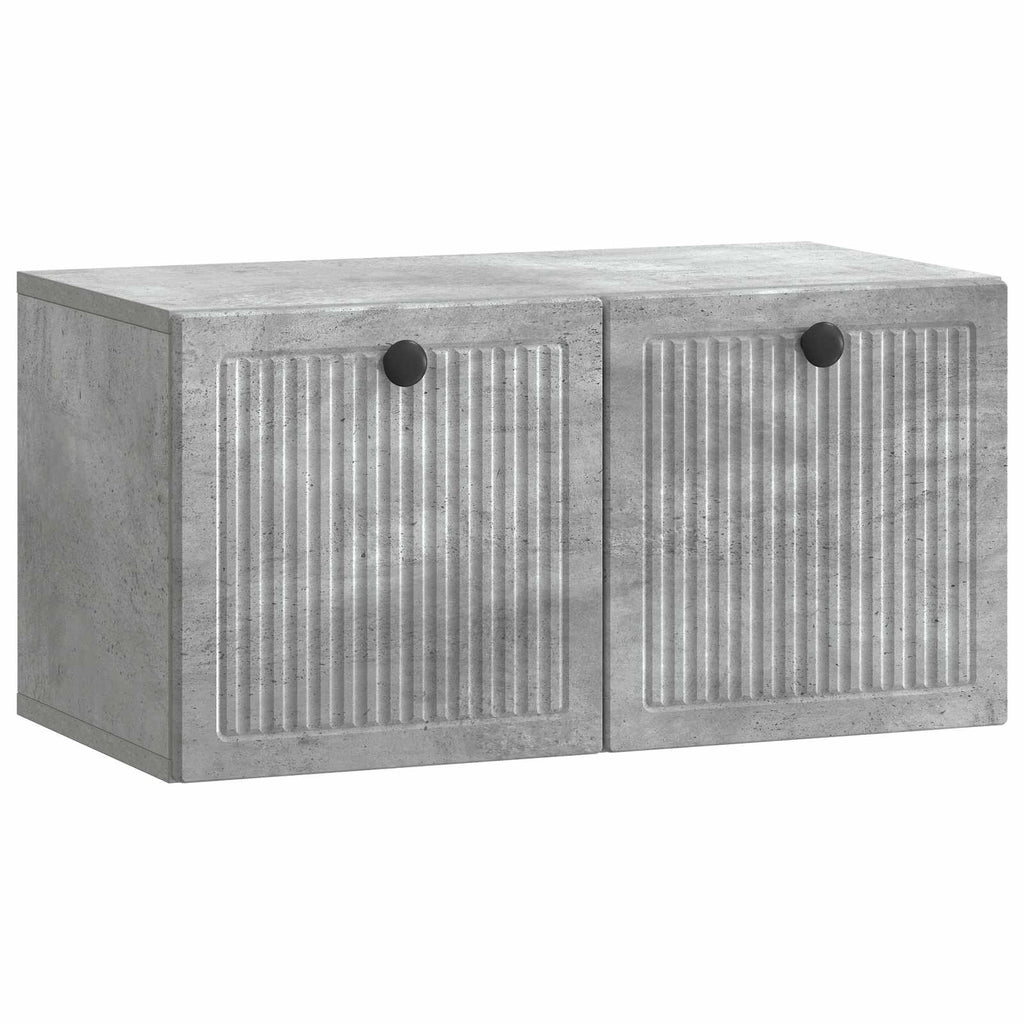 Wandmontierter TV-Schrank Betongrau 59,5 x 31 x 30 cm