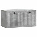 Wandmontierter TV-Schrank Betongrau 59,5 x 31 x 30 cm
