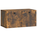 Wandmontierter TV-Schrank Geräucherte Eiche 59,5 x 31 x 30 cm