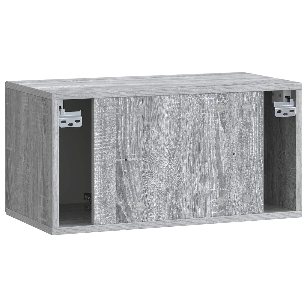 Wandmontierter TV-Schrank Graues Sonoma 59,5 x 31 x 30 cm