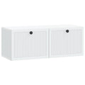 Wandmontierter TV-Schrank Weiß 78,5 x 31 x 30 cm Holzwerkstoff