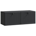 Wandmontierter TV-Schrank Schwarz 78,5 x 31 x 30 cm