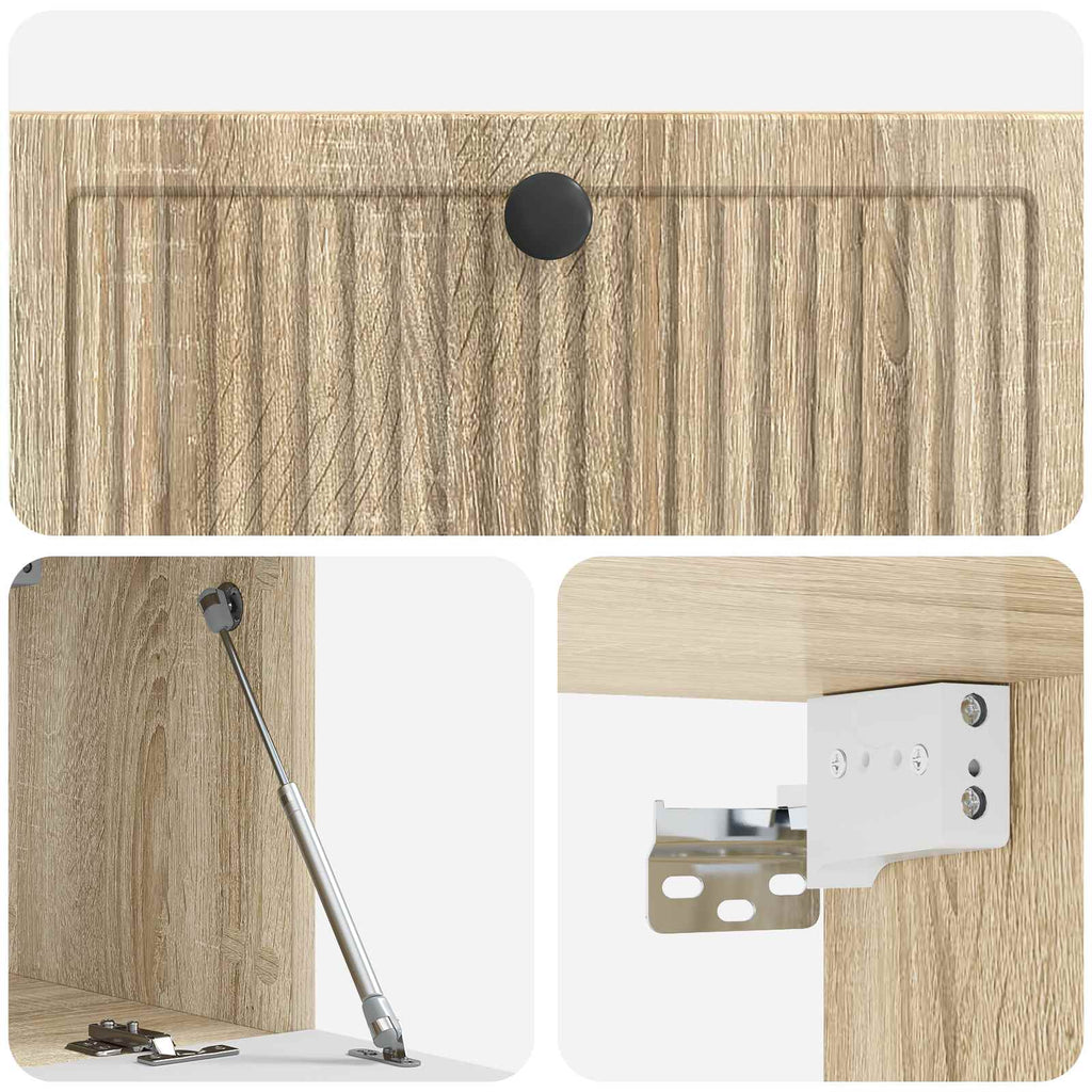 Wandmontierter TV-Schrank Sonoma-Eiche 78,5 x 31 x 30 cm