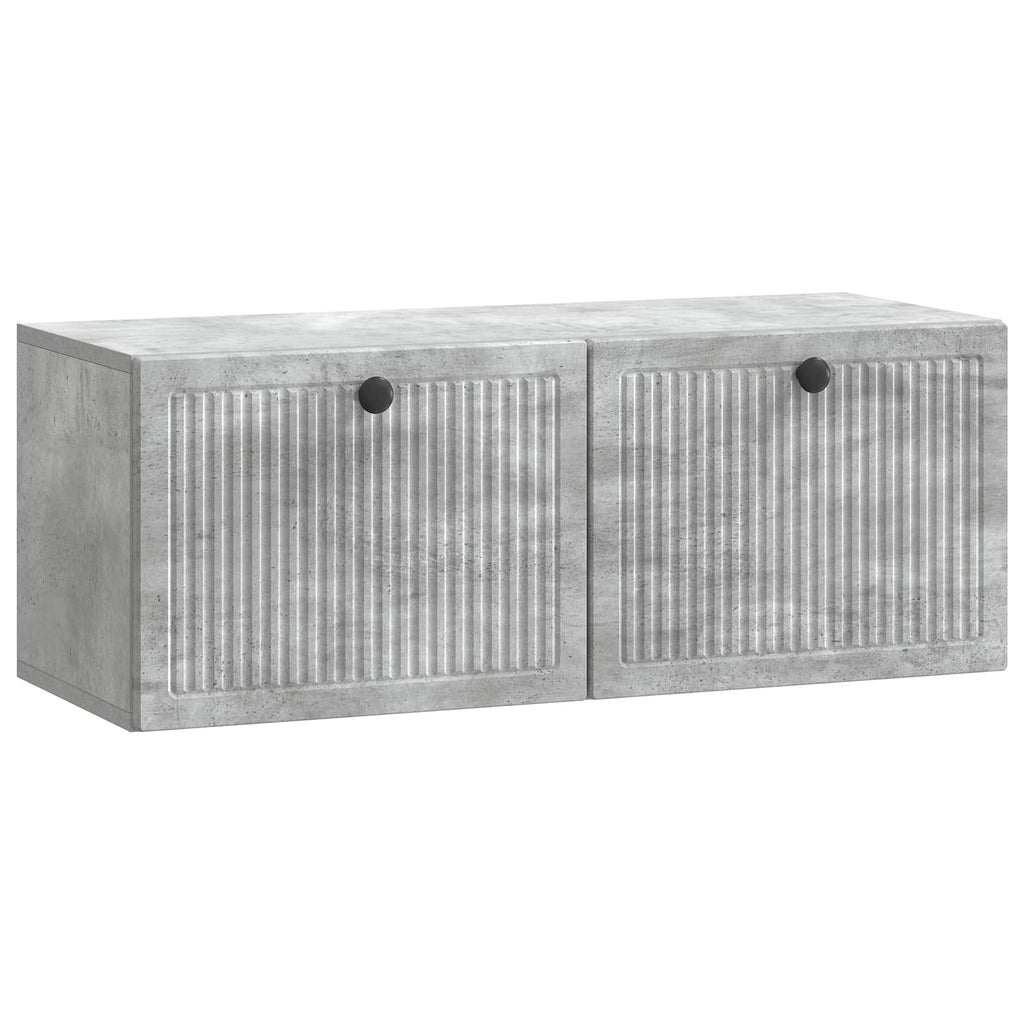 Wandmontierter TV-Schrank Betongrau 78,5 x 31 x 30 cm