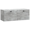 Wandmontierter TV-Schrank Betongrau 78,5 x 31 x 30 cm