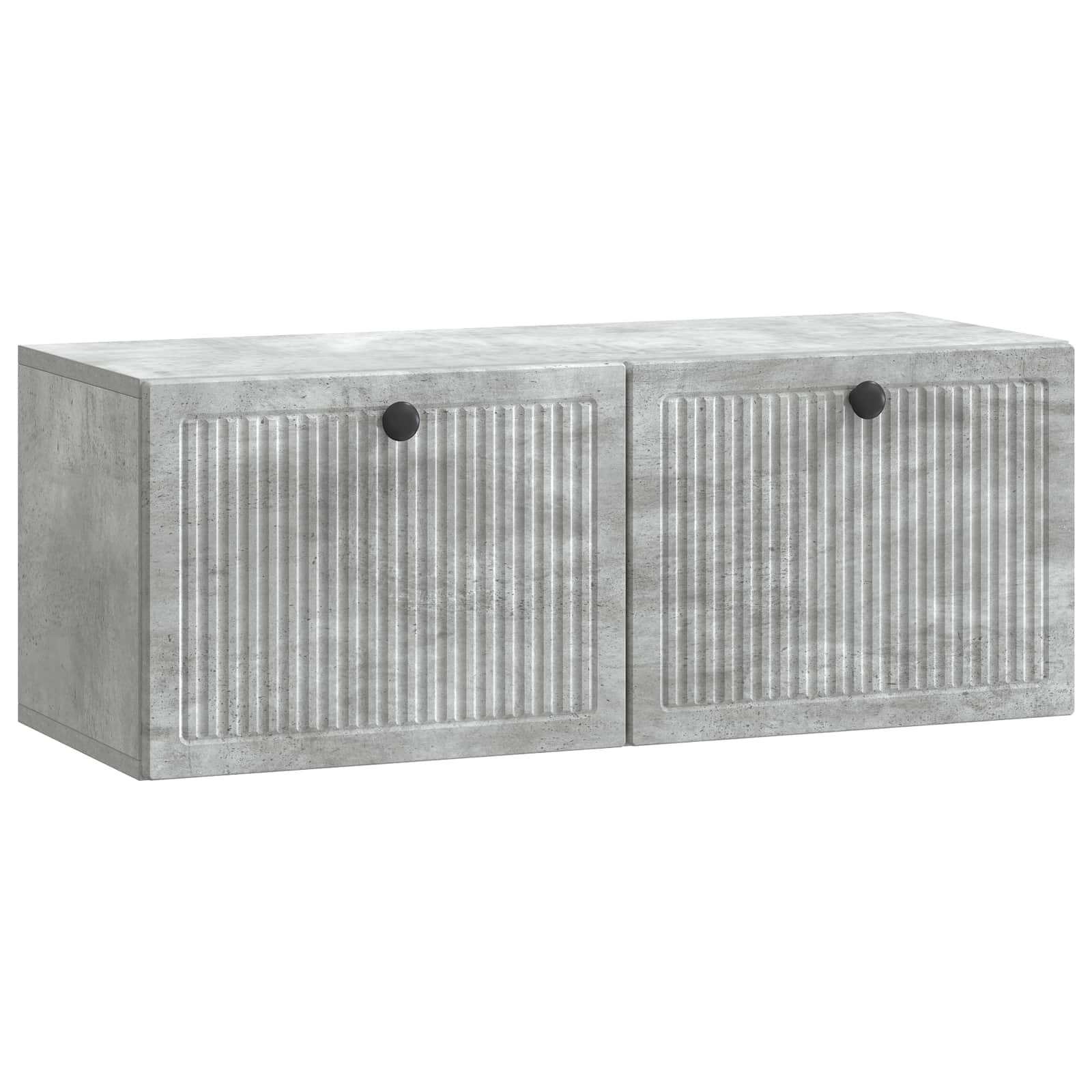 Wandmontierter TV-Schrank Betongrau 78,5 x 31 x 30 cm