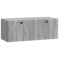 Wandmontierter TV-Schrank Graues Sonoma 78,5 x 31 x 30 cm