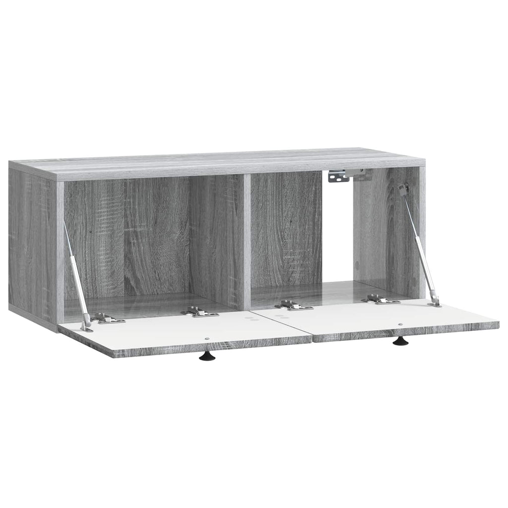 Wandmontierter TV-Schrank Graues Sonoma 78,5 x 31 x 30 cm
