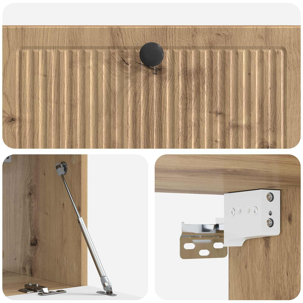 Wandmontierter TV-Schrank Artisan-Eiche 78,5 x 31 x 30 cm