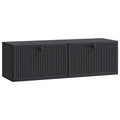 Wandmontierter TV-Schrank Schwarz 98 x 31 x 30 cm Holzwerkstoff