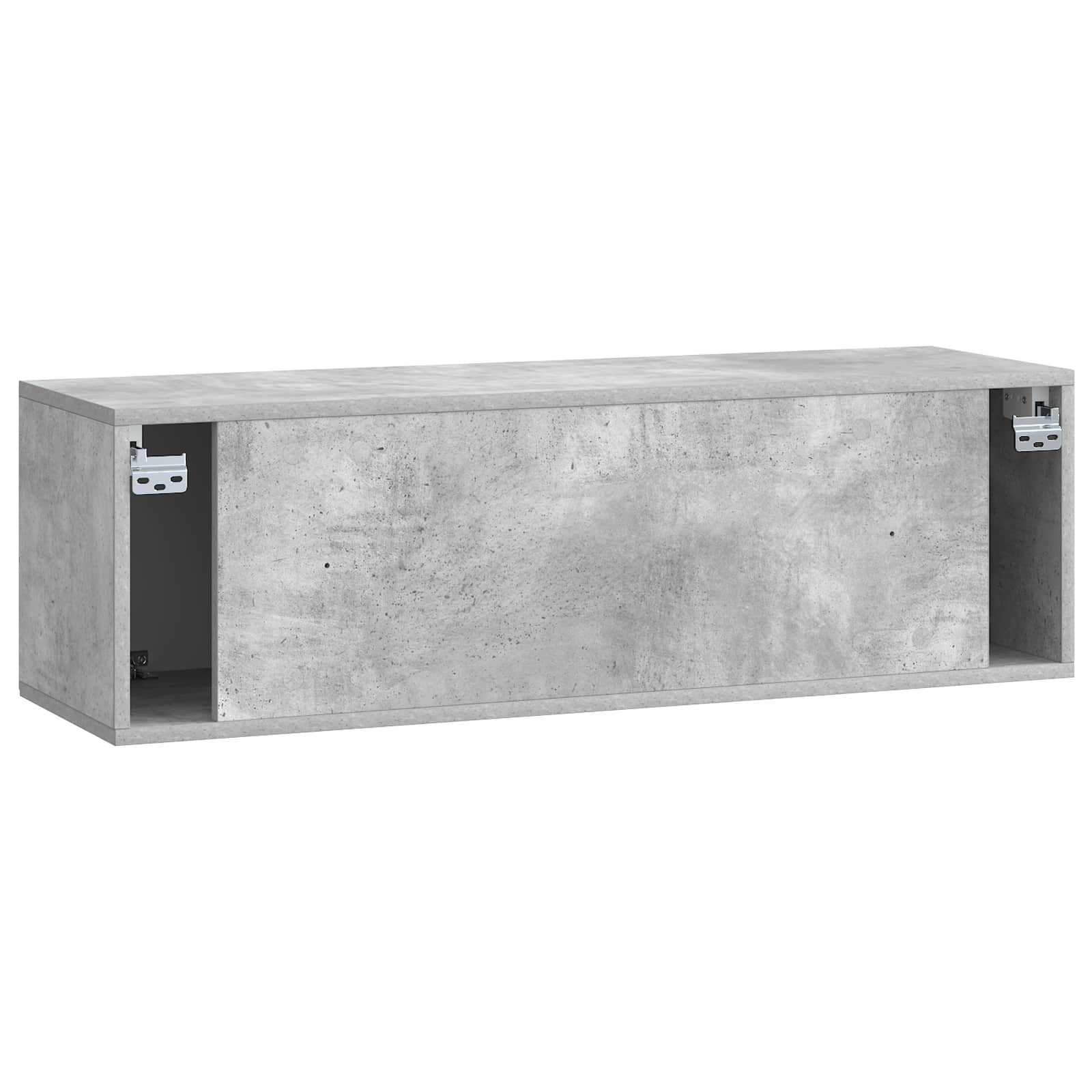 Wandmontierter TV-Schrank Betongrau 98 x 31 x 30 cm